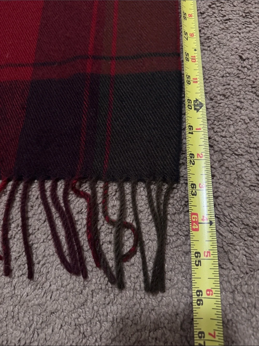 FREE WITH $25 PURCHASE-Plaid Scarf-Unisex-Red/Olive/Black